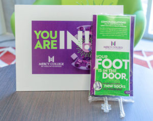 Mercy College of Health Sciences IV bag direct mail example