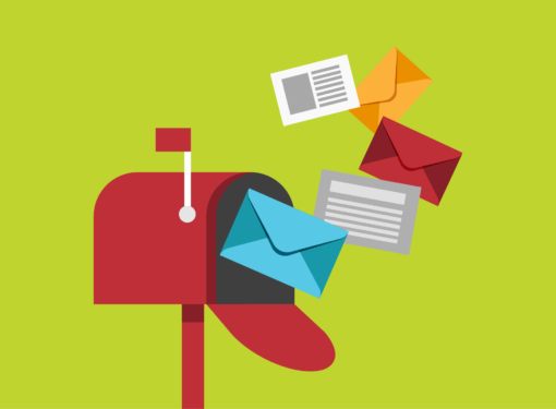Mail coming out of a mailbox representing direct mail best practices