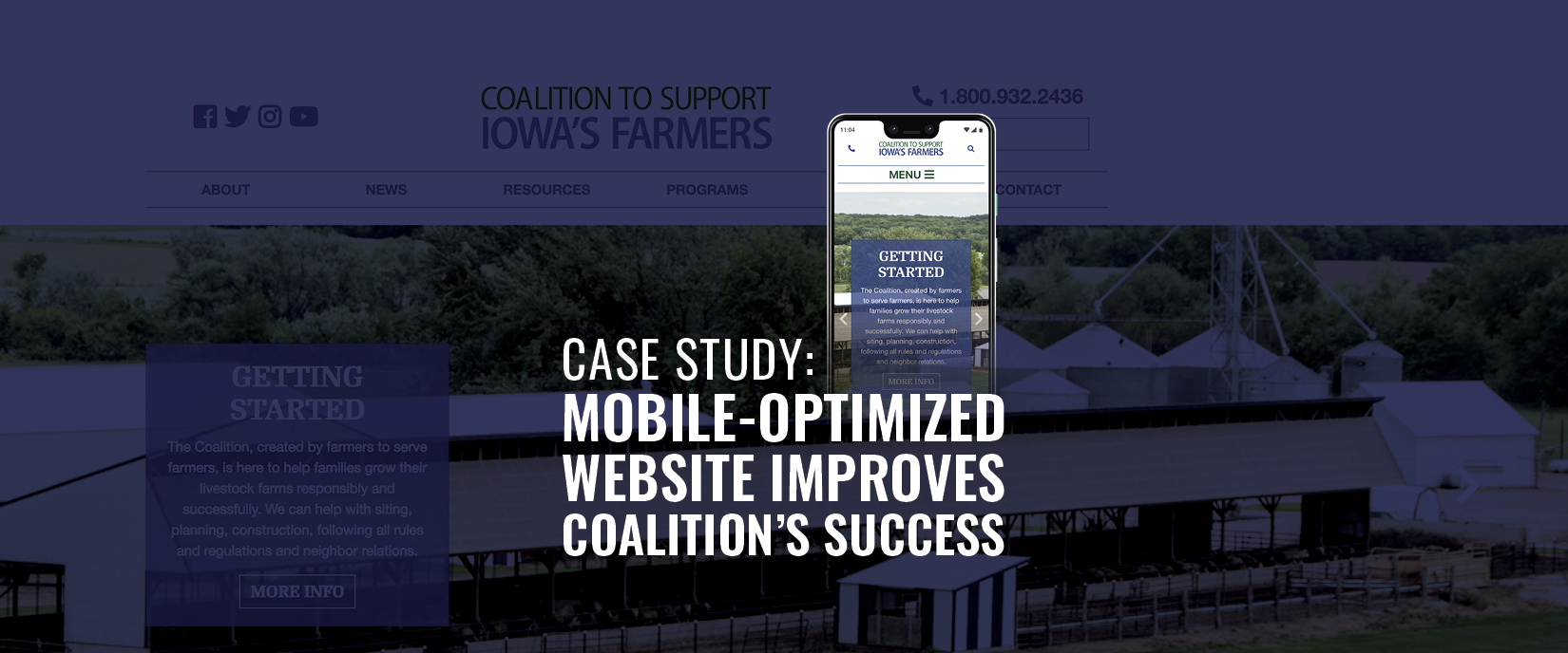 MOBILE-OPTIMIZED WEBSITE IMPROVES IOWA FARMER OUTREACH