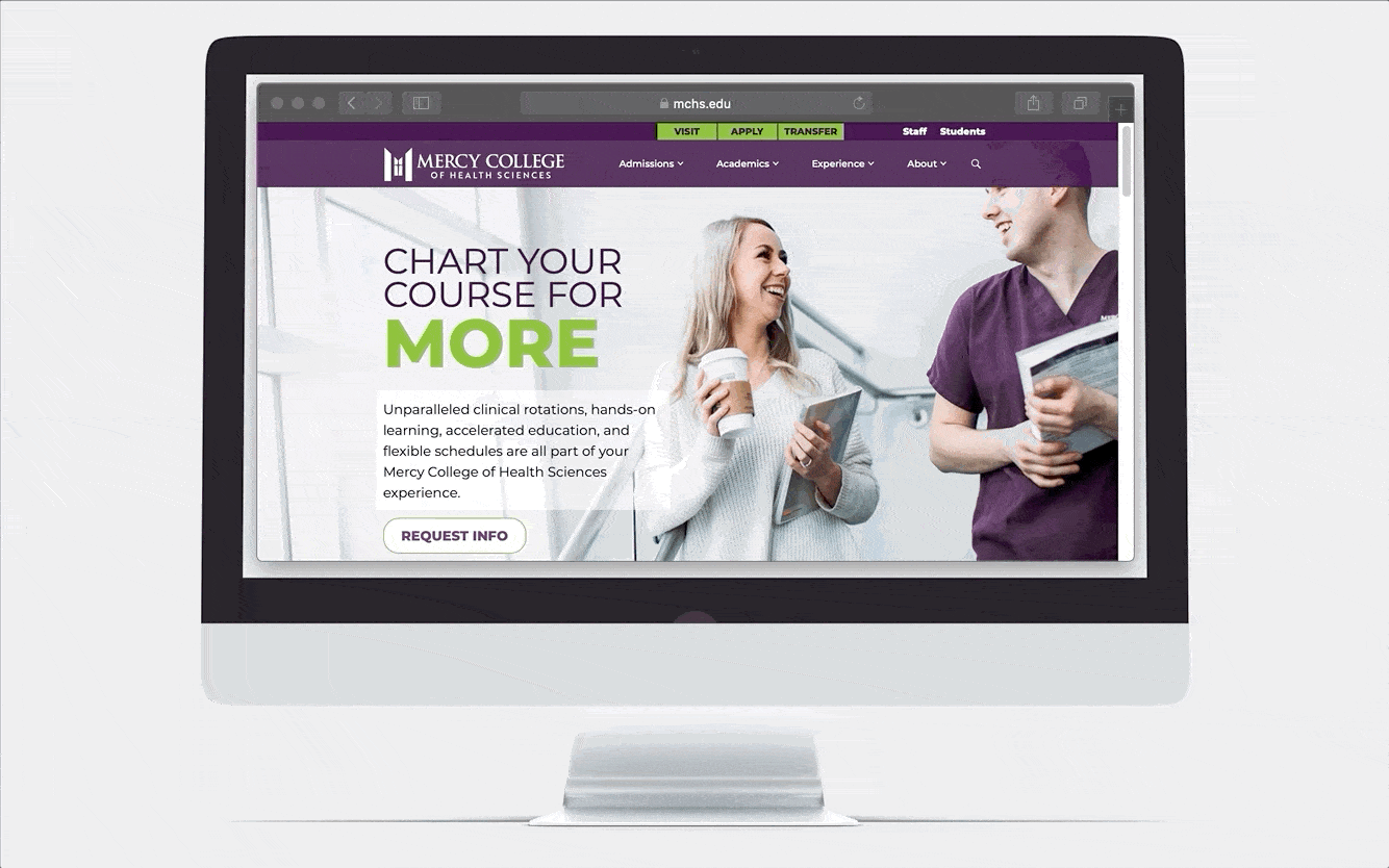How a college marketing website increased inquiries 77%2