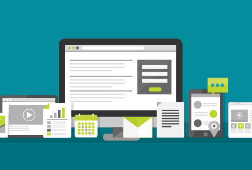 Image displaying all types of media advertising