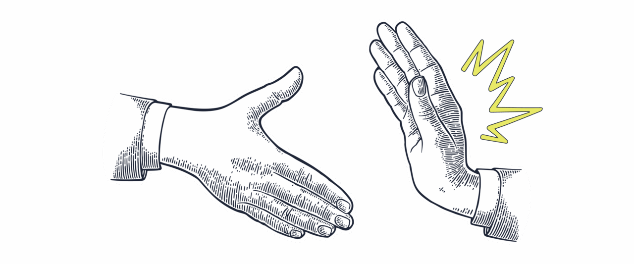 Image of hands shaking. Cover photo for Lessing-Flynn branding article.