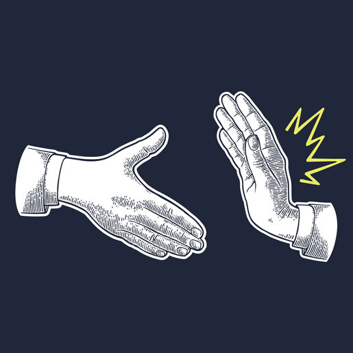 Image of hands shaking. Cover photo for Lessing-Flynn branding article.